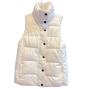 Like New Old Navy Fleece Lined Puffer Vest Women's XS Girls' Large Beautiful!